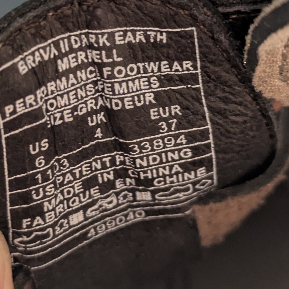 Merrell 2 Dark Earth Brave Performance Sandals Womans 6 Brown - Picture 8 of 8